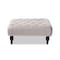 Baxton Studio Keswick Gray Velvet Upholstered Button Tufted Cocktail Ottoman 151-9358 - alternate 3